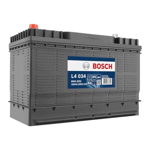 Bosch L4034 Batterie de Loisirs, Camping-car, Bateau - Décharge Lente 12V 105A/H-800A