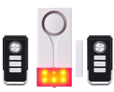 Meichoon Alarme de fenêtre de Porte pour Home Security Sensor Wireless Anti-Theft Burglar DIY Protection Idéal pour Pool Garage Office Apartment et RV avec 2 télécommandes