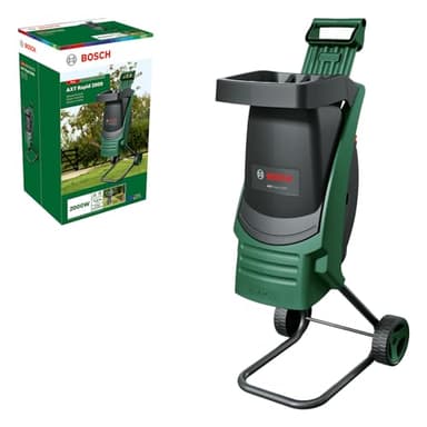 Bosch AXT Rapid 2000 Broyeur de végétaux (pour un broyage puissant des débris de jardin ; moteur puissant de 2000 W)