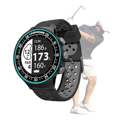 CANMORE TW411 Montre GPS de Golf avec Tracker d'activité, Plus de 41 000 Parcours mondiaux préchargés gratuits, Puce IC améliorée, Turquoise