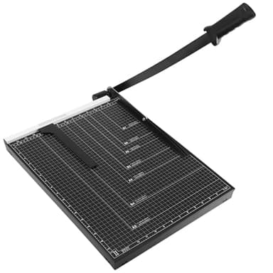 ACROPAQ Massicot Sans Lame, Coupe-Papier à Levier, Capacité de Coupe 8 Feuilles, Coupe Jusqu'à 460mm, Format Compact - Guillotine Papier, Coupe-Papier pour A3 et A4