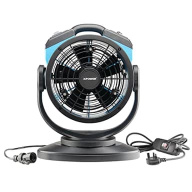 XPower FM-68 Ventilateur brumisateur d'extérieur oscillant très résistant et puissant à haute vitesse Idéal pour le camping, les terrasses, les pique-niques et plus encore