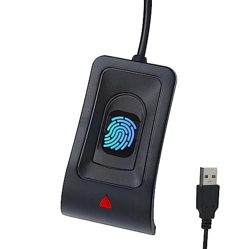JIANBOLAND Lecteur d'empreintes digitales USB pour Windows 10/11, Installation Automatique du Pilote Plug and Play Windows Hello avec câble d'extension de 1,5 m