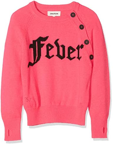 ZADIG&VOLTAIRE Pull, Rose (Neon Pink Beige 47t), Taille Fabricant: 05A Fille