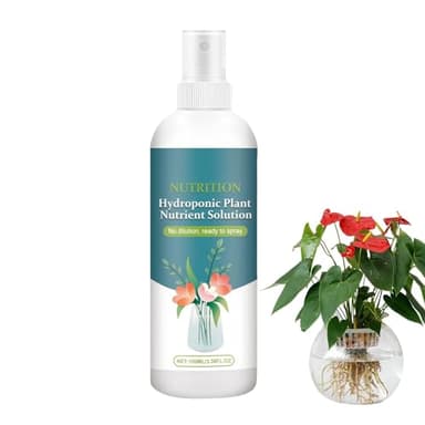 Nutriments liquides pour hydroponiques - Engrais pour nutriments hydroponiques 3.38fl.oz | Solution nutritive végétale | Nutriments et additifs | Favorise la croissance des pour les pl