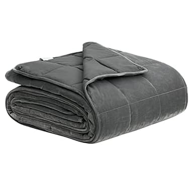 WOLTU Couverture pondérée Gris 200x230cm Couverture lestée Anti-Stress en Microfibre pour Adulte Poids 9kg