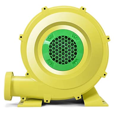 COSTWAY Gonfleur Électrique pour Château Gonflable avec Moteur 350W, Souffleur Électrique Résistant à Haute Température, Pompe Air Electrique de Ventilateur d’Air, Jaune…