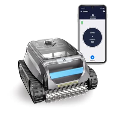 Zodiac Freedom of 42 IQ Robot Piscine sans Fil pour piscines jusqu'à 10 x 5 m, nettoie Fond, Murs et Ligne de flottaison. Robot Batterie au Lithium et connectivité Via Aqualink