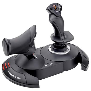 Thrustmaster T.Flight Hotas X - Joystick de simulation de vol 5 axes avec manette des gaz, résistance réglable et boutons programmables pour PC
