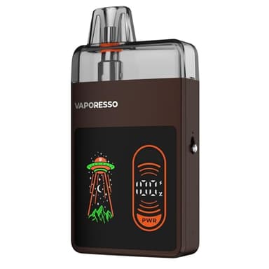 Vaporesso ECO Nano Pro Kit 1000mAh Built-in Battery fit 6ml ECO Nano 0.6/0.8/1.2ohm Mesh Pod 25000 puffs Electronic Cigarette Vape Support ECO/POWER Mode No Nicotine (Marron café)