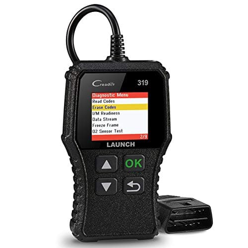 Launch CR319 OBD2 Lecteur de Code d’Erreur du Moteur avec Test d'EVAP / du Sonde O2, Outil de Diagnostic Auto avec Recherche DTC pour Effacer le Voyant MIL du Moteur