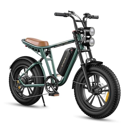 ENGWE M20 Vélo électrique pour Homme avec pneus Fat Tire 20" x 4,0" 48 V 13 Ah Longue portée 50 km à 100 km 7 Vitesses (Vert)