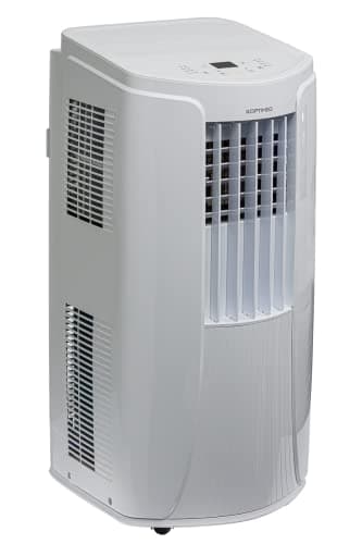 OPTIMEO OPC-C02-121 CLIMATISEUR MOBILE 3500W blanc, 5 niveaux spéciaux de protections, silencieux et roulettes intégrées