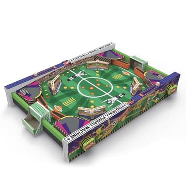 EXPLORA - Flipper Football À Construire - 91 pièces - Maquette 3D - Game Station - 540083 - DIY - sans Colle Ni Ciseaux - Jeu de Construction - Foot - Cadeau - 2 Joueurs - À Partir de 8 Ans