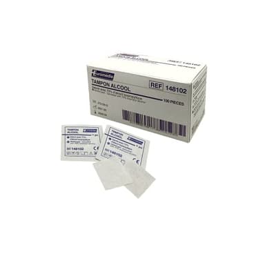 Tampon Alcool 70° – Boite de 100 - Euromedis