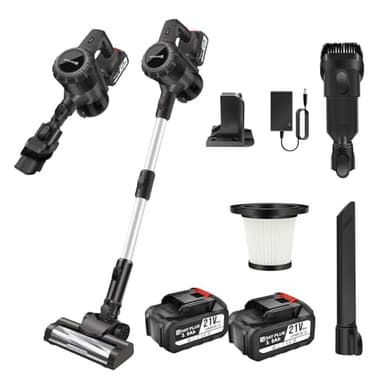 140W Aspirateur Balai sans Fil avec Batterie 3000mAh, 15KPA/65Min Aspirateur sans Fil Aspirateurs Balais Et Balais Électriques Aspirateur sans Fil Puissant avec 1.2L Grand Réservoir, 2 Vitesses