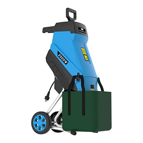 Güde 94372 GH 2501 Hachoir de jardin avec bras de suspension automatique 45 l, Bleu