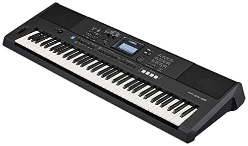 Yamaha PSR-EW425 Clavier arrangeur portable avec 76 notes dynamiques, 820 sonorités et écran LCD avec panneau de commande - Noir