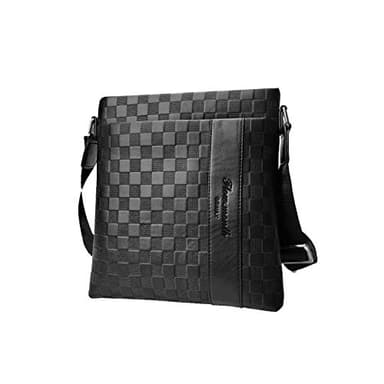 Flow.month Sac à bandoulière en Cuir pour Homme d'affaires Casual Ipad Casual Crossbody Bag Classic Bag Tote Bag, bandoulière réglable, adapté aux Voyages/au Quotidien/au Bureau