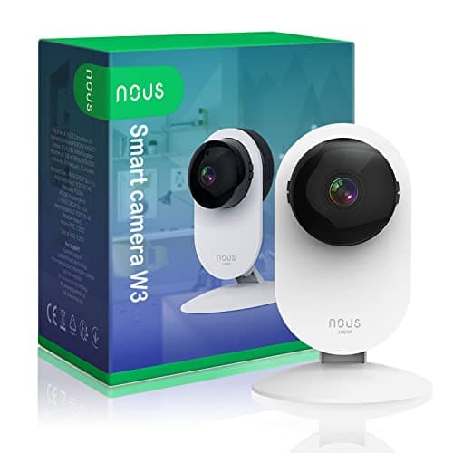 Nous W3 Caméra WiFi, Caméra Chien Caméra bébé, Caméra de Surveillance intérieure WLAN, Caméra pour Animaux avec app, Caméra Chien Caméra Chat Tuya Smart Life 2.4 GHz WiFi
