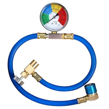 BACOENG R134a Recharge Kit (65cm de long) Climatisation Voiture avec Mesure pour Voiture (1/2 Filetage)