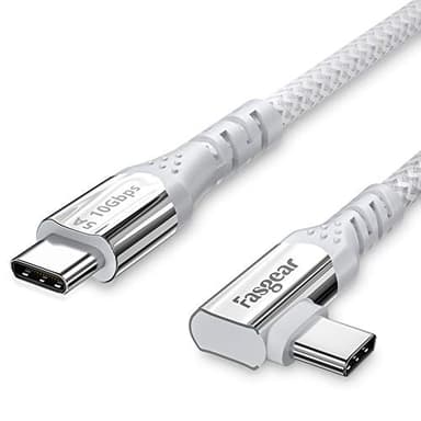 Fasgear Câble USB C 100 W avec puce de marquage E - Alimentation USB 3.1 Gen 2 type C à C 10 Gbit/s - Câble de charge rapide de données compatible avec Google Pixel 4XL, Macbook, Pixelbook