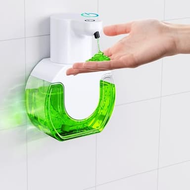 Distributeur Savon Automatique Savon sans Contact Liquide 420 ML,Distributeur Automatique de Savon Liquide pour la Cuisine,avec 4 Niveaux de Distribution de Savon réglables