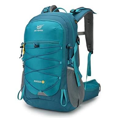SKYSPER Sac à Dos de Randonnée 35L Ultraléger Sac à Dos avec Système de Ventilation et D'hydratation Dorsale Sac à dos de Trekking en Polyester Respirant 3D Air Mesh Camping en Plein Air