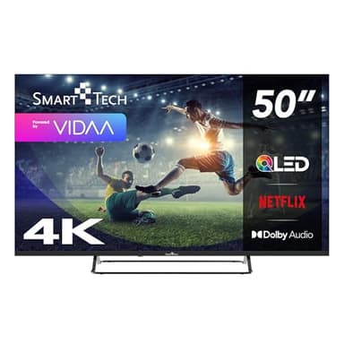 Smart Tech TV QLED 4K UHD 50' (126 cm) 50QV01V VIDAA TV- 3xHDMI - 2xUSB - HDR 10 - Dolby Audio