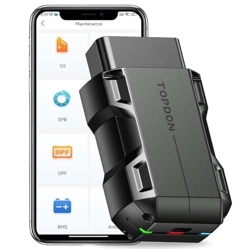 TOPDON Topscan lecteur de code OBD2 Bluetooth sans fil avec test actif, 8 réinitialisations, outil de diagnostic de voiture pour tous les systèmes, tous les logiciels 1 an gratuit