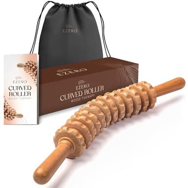 Ezero Masseur Anti Cellulite Manuel Maderotherapie en Bois de Hêtre p Corps et Cuisses, Toucher Doux - Rouleau Massage Anti Cellulite, Maderotherapie Corps, Massage Cellulite, Rouleau Anti Cellulite