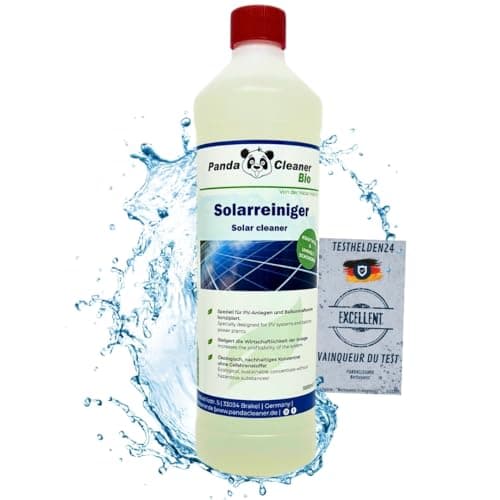 PandaCleaner Nettoyant bio professionnel - 1 l - Pour installation solaire et PV - Haute concentration 1:100 pour installation solaire, module photovoltaïque, panneau solaire, centrales de balcon