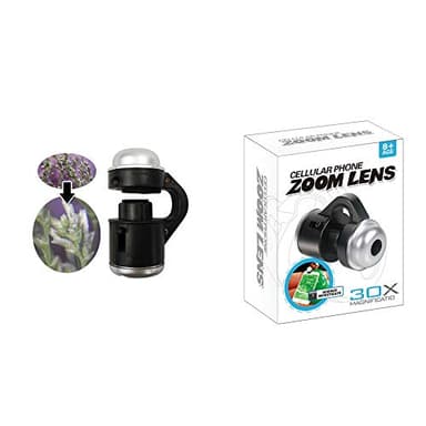 Jiusion 30X Zoom Lumineux LED Microscope Loupe Clip-sur Téléphone Portable Mobile Téléphone Camera Lens pour Apple iPhone Samsung iPad