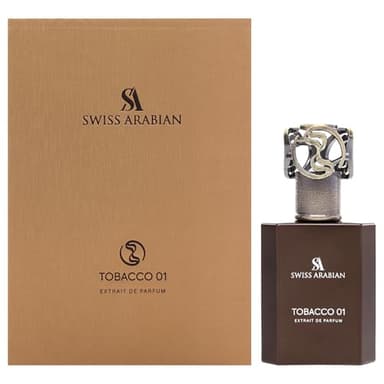 Swiss Arabian Tobacco 01 Extrait de Parfum Unisexe 50ML - Un mélange de parfums luxueux de tabac, de vanille, d'ambre, de prune et de musc - Parfum élégant et intemporel