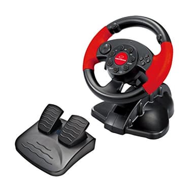 Esperanza Volant de jeux vidéo avec pédales d'accélération/de frein PS2/PS3/PC noir