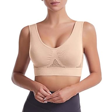 Soutien-Gorge Sport Femme Grande Taille Impact Élevé Sans Armature Non Rembourré Brassière Maintien Fort Sous-Vêtements De Sport