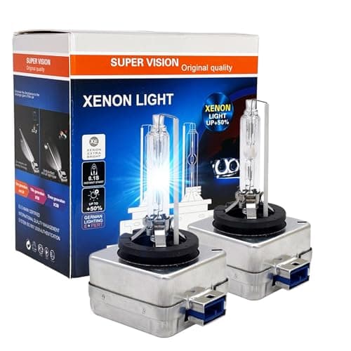 SOCAL-LED Lot de 2 ampoules HID D8S 35 W AC OEM de remplacement direct pour phares avant 6 000 K Blanc cristal