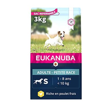 Eukanuba Chien Adulte Nourriture sèche Pour Petite Race Poulet 3kg