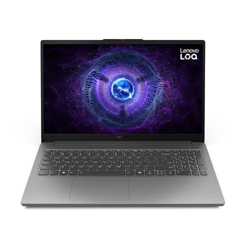 Lenovo LOQ 15IAX9E - Ordinateur Portable Gaming 15.6'' FHD 144Hz (Intel Core i5-12450HX, RAM 16Go, SSD 512Go, NVIDIA RTX 4050 6Go, sans Système d'Exploitation) Clavier AZERTY - Gris