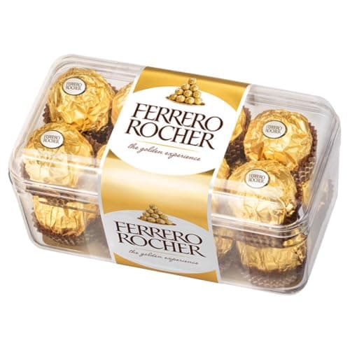 Ferrero Rocher - paquet de 16 pièces croquantes au chocolat au lait avec noisettes et fourrage crémeux