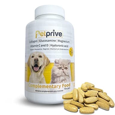 Petprive Anti Inflammatoire Chien Et Arthrose Chien pour Articulation Chien - Arthrosenior Chien - Glucosamine Chien - Complement Alimentaire pour Chien - Arthrose - Traitement - 180 Comprimés