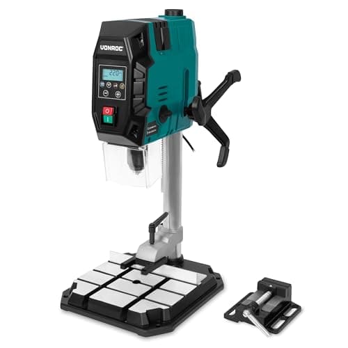 VONROC VONROC Perceuse à colonne 900 W - Avec panneau de commande numérique et écran LCD | Accessoires inclus