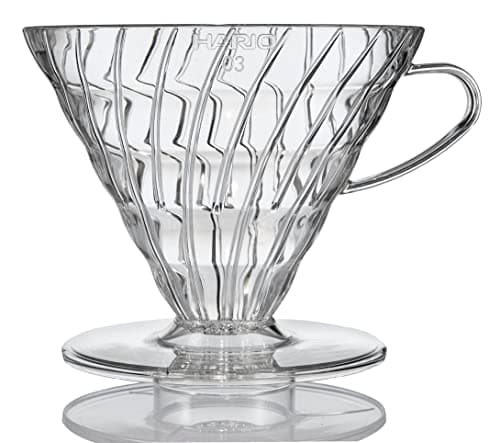 HARIO VDR-03T V60 03 Goutteur à café transparent, pour 1 à 6 tasses
