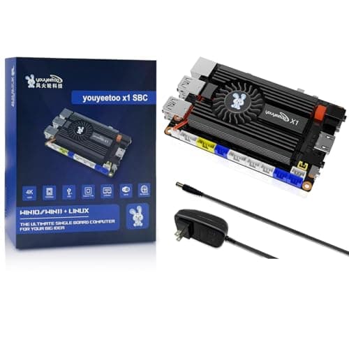 WayPonDEV youyeetoo X1 X86 Ordinateur à Carte Unique – Un Mini PC Windows 10/11/Linux 64 Bits avec Celeron N5105, Prend en Charge Wi-FI et BT en Option, M.2 2280 NVMe ou SATA SSD (4 Go de