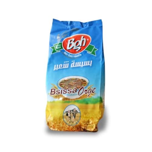 Farine de Bsissa d'orge de Tunisie - Préparation pour Bsissa Tunisienne - Mélange de farine d'orge, avec de la farine de pois chiche - Coriandre, Fenouil, Marjolaine, Anis - 500gr