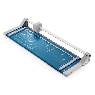 Dahle Rogneuse 508 Modèle 2020 (Capacité de Coupe jusqu'à 6 Feuilles, DIN A3, 460mm de Coupe, Auto-Affûtante, Pression Automatique) Bleu