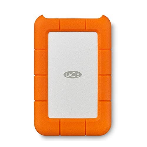 LaCie Rugged Mini, 5To, Portable 2.5", Disque Dur Externe pour PC et Mac, Résistant aux Chocs, Chutes et à la Pression, avec USB-C sans câble USB-A, services Rescue valables 2 ans (STJJ5000400)