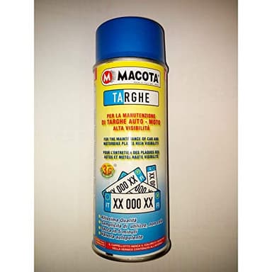 Macota – Peinture en spray pour plaques d’immatriculation – Tuning – 400 ml – Bleu