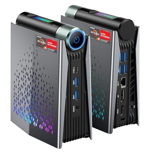 ACEMAGICIAN S3A Mini PC Gaming, AMD Ryzen 9 6900HX (8C/16T, jusqu'à 4,9 GHz), 16 Go DDR5 4800 MHz 512 Go NVME PCIe3.0 SSD, AMD Radeon 680M Micro ordinateur de bureau avec réglage 3 modes | WIFI6 | LAN