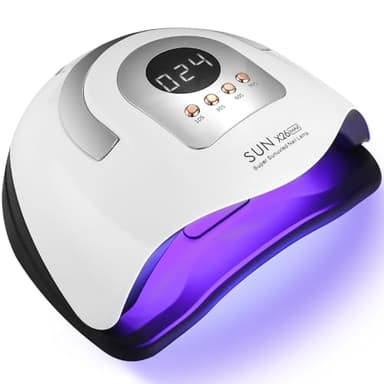 Zawaer Lampe UV LED Ongles Gel, 380W Professionnel Sèche Automatique, 81 Lumières Séchage Rapide, Grand LCD Ecran, 4 Minuteries 10s/30s/60s/99s pour Vernis Semi Permanent